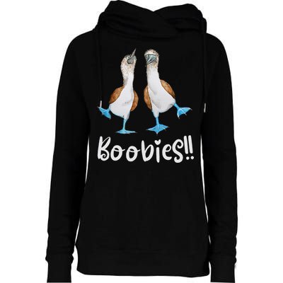Love Bluefooted Boobies Bird Nerd For Birdwatching Womens Funnel Neck Pullover Hood