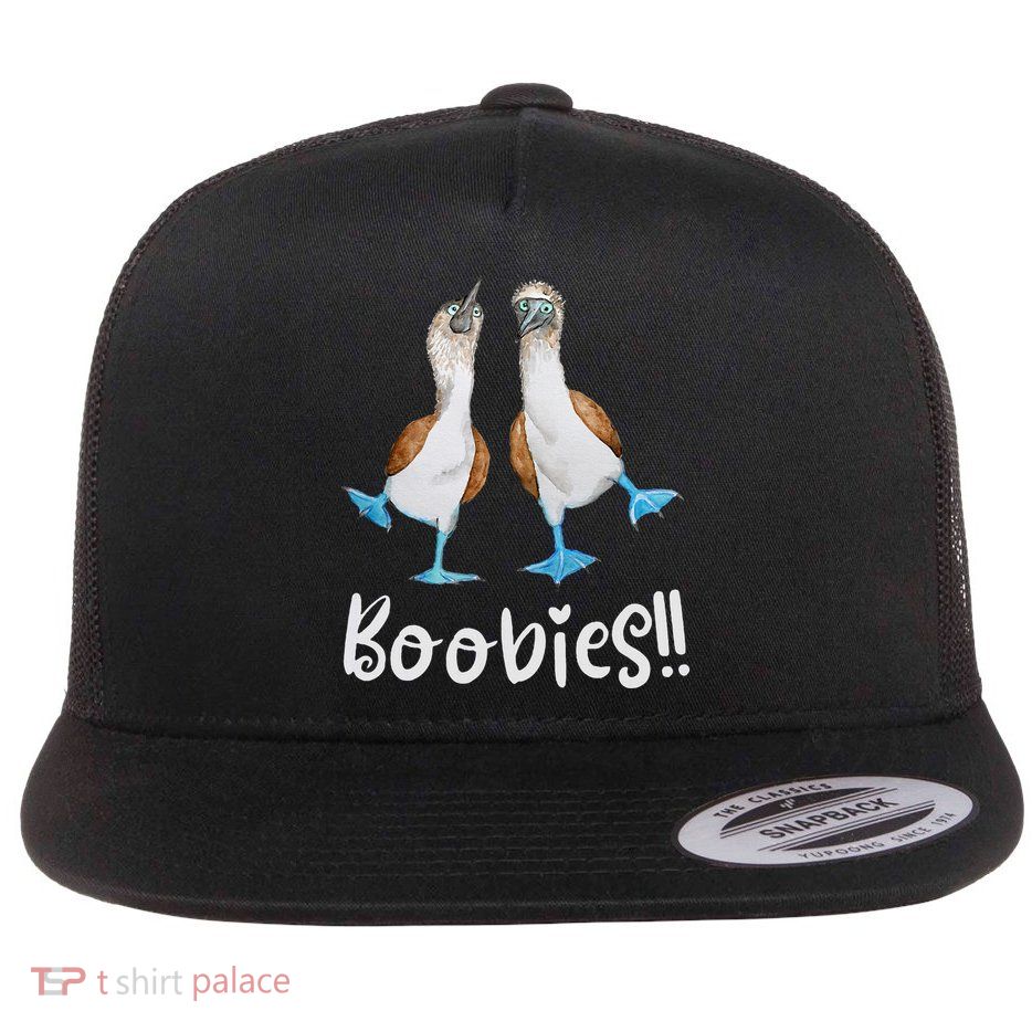 Love Bluefooted Boobies Bird Nerd For Birdwatching Flat Bill Trucker Hat
