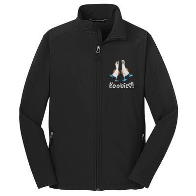 Love Bluefooted Boobies Bird Nerd For Birdwatching Core Soft Shell Jacket