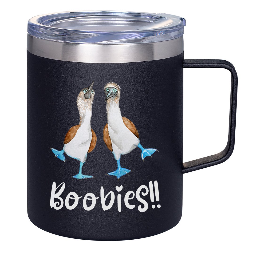 Love Bluefooted Boobies Bird Nerd For Birdwatching 12oz Stainless Steel Coffee Mug