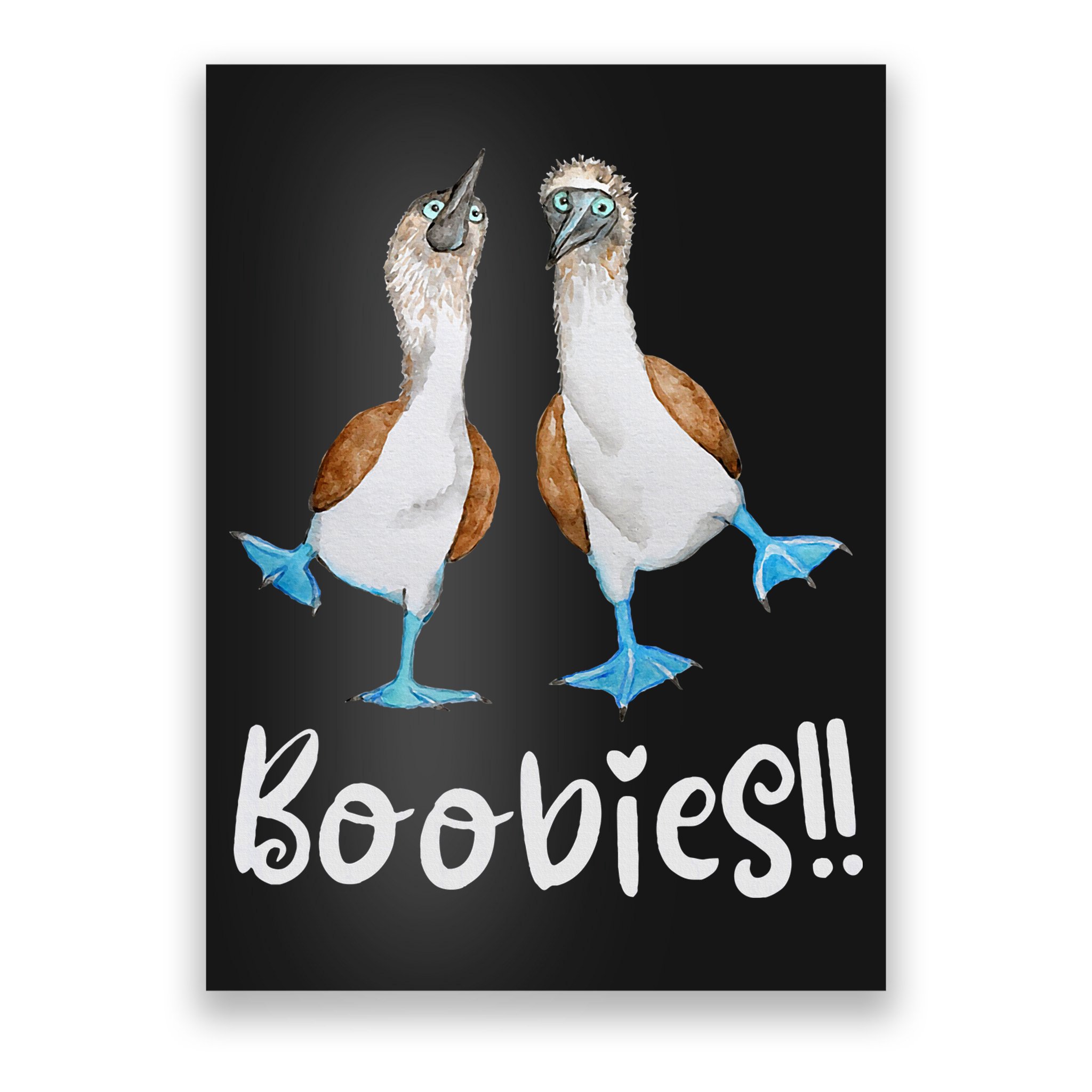 Love Bluefooted Boobies Bird Nerd For Birdwatching Poster