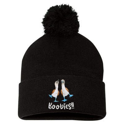 Love Bluefooted Boobies Bird Nerd For Birdwatching Pom Pom 12in Knit Beanie