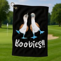 Love Bluefooted Boobies Bird Nerd For Birdwatching Golf Towel