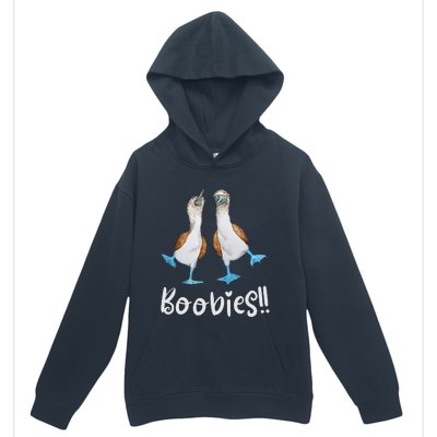 Love Bluefooted Boobies Bird Nerd For Birdwatching Urban Pullover Hoodie