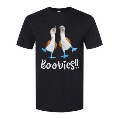 Love Bluefooted Boobies Bird Nerd For Birdwatching Softstyle CVC T-Shirt