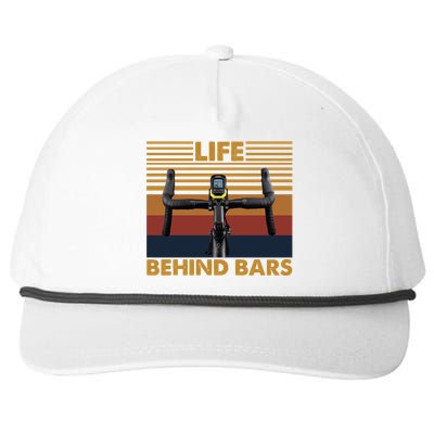 Life Behind Bars Funny Cycling Vintage Retro Gift Snapback Five-Panel Rope Hat