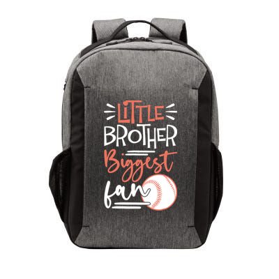Little Brother Biggest Fan Baseball Season Vector Backpack