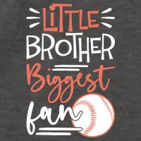 Little Brother Biggest Fan Baseball Season Vector Backpack
