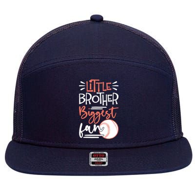 Little Brother Biggest Fan Baseball Season 7 Panel Mesh Trucker Snapback Hat