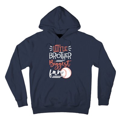 Little Brother Biggest Fan Baseball Season Hoodie