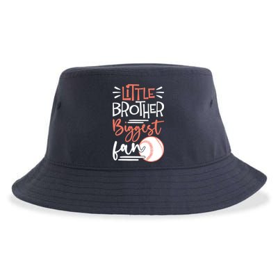 Little Brother Biggest Fan Baseball Season Sustainable Bucket Hat