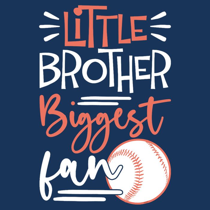 Little Brother Biggest Fan Baseball Season 16 in Basic Backpack