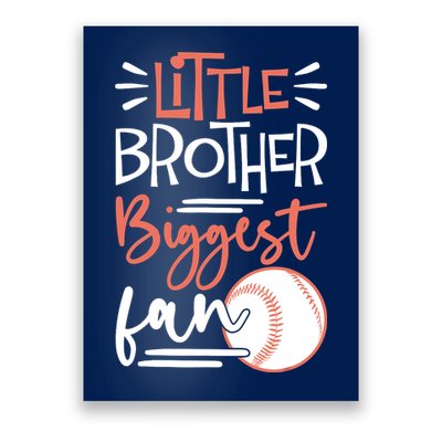 Little Brother Biggest Fan Baseball Season Poster