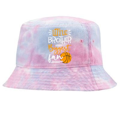 Little Brother Biggest Fan Basketball, Basketball Tie-Dyed Bucket Hat