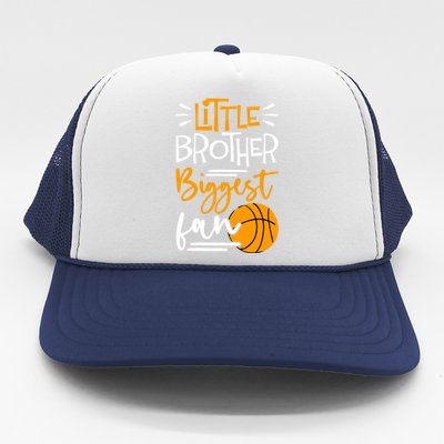 Little Brother Biggest Fan Basketball, Basketball Trucker Hat