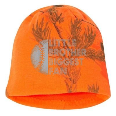 Little Brother Biggest Fan Baseball Season Gift Kati - Camo Knit Beanie