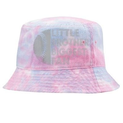 Little Brother Biggest Fan Baseball Season Gift Tie-Dyed Bucket Hat