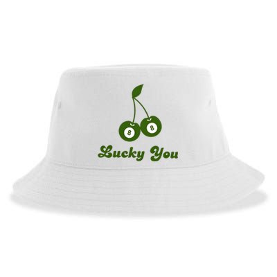 Lucky Baby Ball 8 Ball Cherry Sustainable Bucket Hat