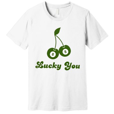 Lucky Baby Ball 8 Ball Cherry Premium T-Shirt