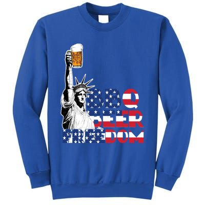 Liberties Bbq Beer Freedom 4th Of July Ing Beer Lovers Gift Sweatshirt