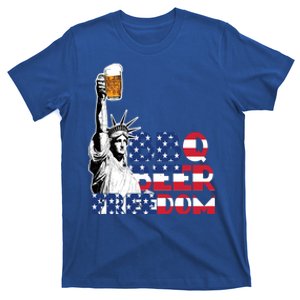 Liberties Bbq Beer Freedom 4th Of July Ing Beer Lovers Gift T-Shirt