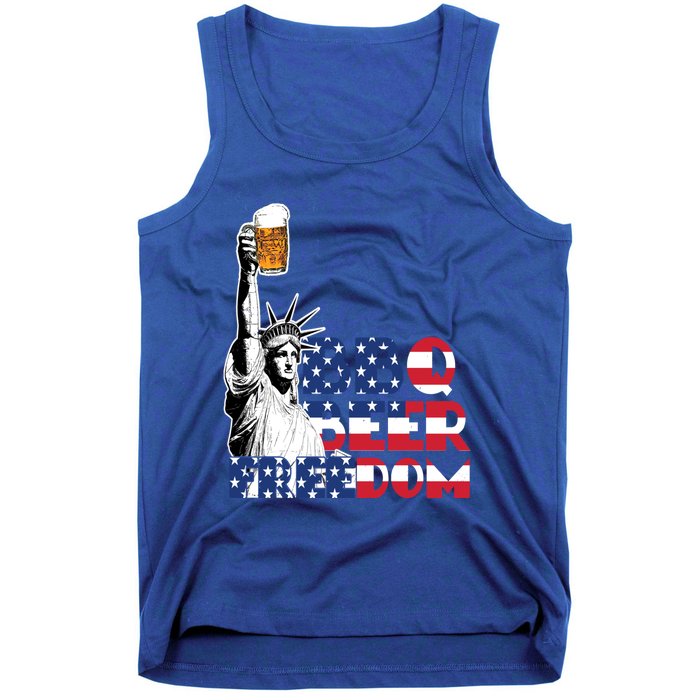 Liberties Bbq Beer Freedom 4th Of July Ing Beer Lovers Gift Tank Top