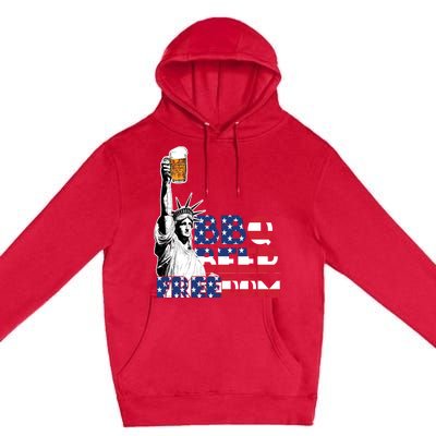 Liberties Bbq Beer Freedom 4th Of July Ing Beer Lovers Gift Premium Pullover Hoodie