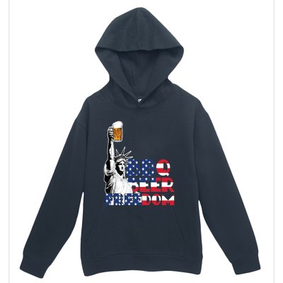 Liberties Bbq Beer Freedom 4th Of July Ing Beer Lovers Gift Urban Pullover Hoodie