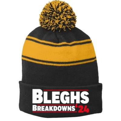 Loudwire Blegh Breakdowns24 Stripe Pom Pom Beanie