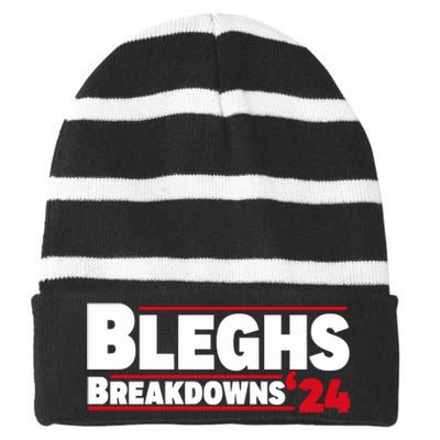 Loudwire Blegh Breakdowns24 Striped Beanie with Solid Band