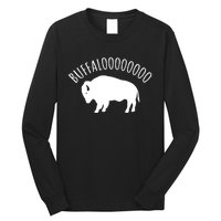 Lucky Buffalo Buffalooo Bison Nature Wildlife Design Cute Gift Long Sleeve Shirt