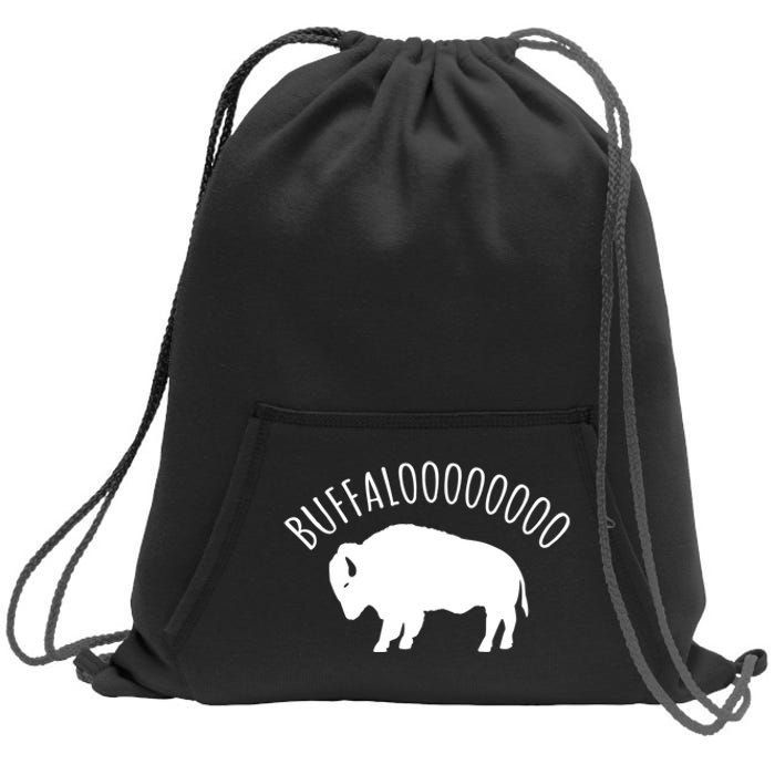 Lucky Buffalo Buffalooo Bison Nature Wildlife Design Cute Gift Sweatshirt Cinch Pack Bag