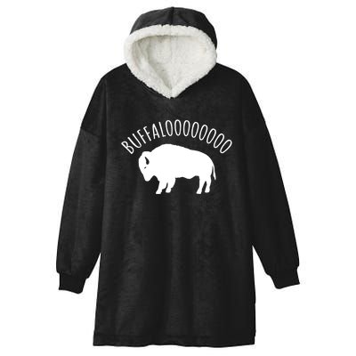 Lucky Buffalo Buffalooo Bison Nature Wildlife Design Cute Gift Hooded Wearable Blanket