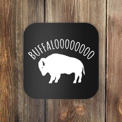 Lucky Buffalo Buffalooo Bison Nature Wildlife Design Cute Gift Coaster