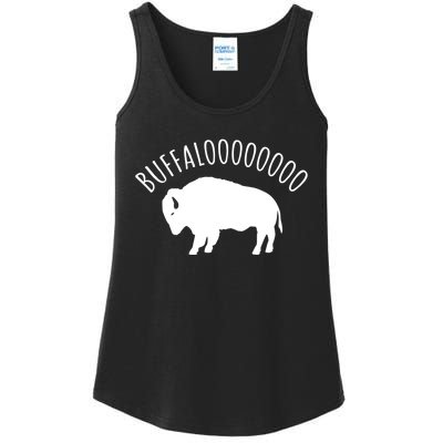 Lucky Buffalo Buffalooo Bison Nature Wildlife Design Cute Gift Ladies Essential Tank