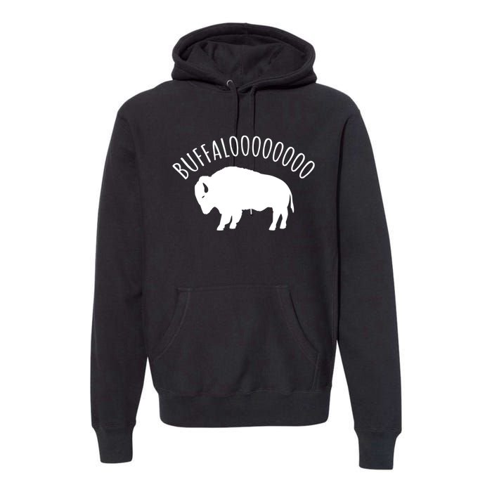 Lucky Buffalo Buffalooo Bison Nature Wildlife Design Cute Gift Premium Hoodie