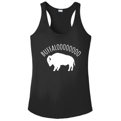 Lucky Buffalo Buffalooo Bison Nature Wildlife Design Cute Gift Ladies PosiCharge Competitor Racerback Tank