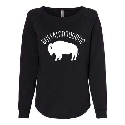 Lucky Buffalo Buffalooo Bison Nature Wildlife Design Cute Gift Womens California Wash Sweatshirt