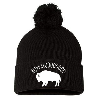 Lucky Buffalo Buffalooo Bison Nature Wildlife Design Cute Gift Pom Pom 12in Knit Beanie