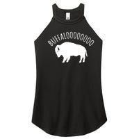 Lucky Buffalo Buffalooo Bison Nature Wildlife Design Cute Gift Women's Perfect Tri Rocker Tank