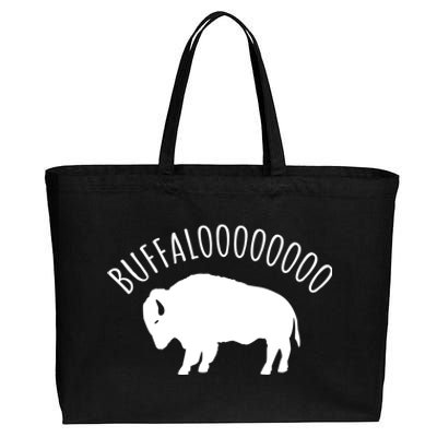 Lucky Buffalo Buffalooo Bison Nature Wildlife Design Cute Gift Cotton Canvas Jumbo Tote