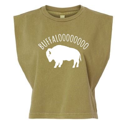 Lucky Buffalo Buffalooo Bison Nature Wildlife Design Cute Gift Garment-Dyed Women's Muscle Tee