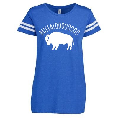 Lucky Buffalo Buffalooo Bison Nature Wildlife Design Cute Gift Enza Ladies Jersey Football T-Shirt