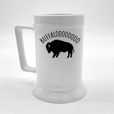 Lucky Buffalo Buffalooo Bison Nature Wildlife Design Cute Gift Beer Stein