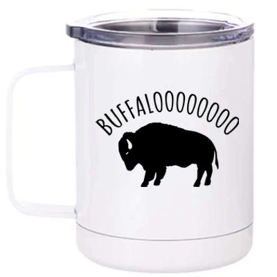 Lucky Buffalo Buffalooo Bison Nature Wildlife Design Cute Gift 12 oz Stainless Steel Tumbler Cup