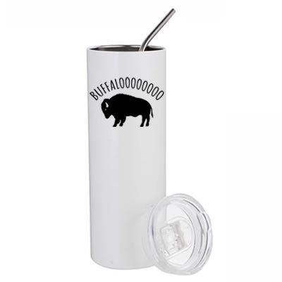 Lucky Buffalo Buffalooo Bison Nature Wildlife Design Cute Gift Stainless Steel Tumbler