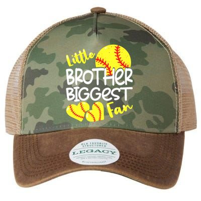 Little Brother Biggest Fan Softball, Softball Legacy Tie Dye Trucker Hat