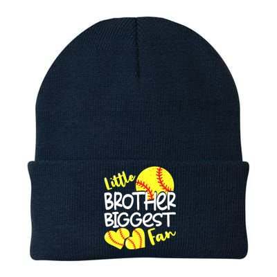 Little Brother Biggest Fan Softball, Softball Knit Cap Winter Beanie