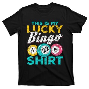 Lucky Bingo Bingo Player Hobby Gambling Funny Bingo T-Shirt