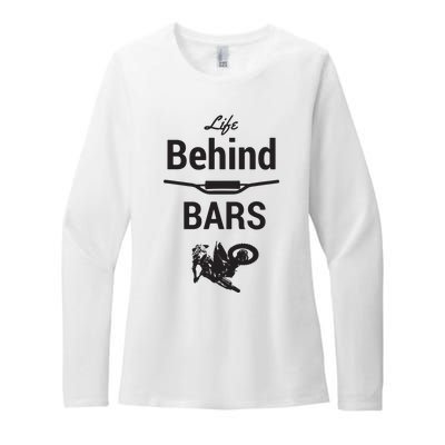 Life Behind Bars Brap Dirt Bike Motocross Womens CVC Long Sleeve Shirt